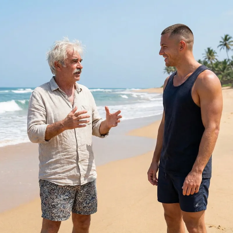 Einstein and Ali: Unlikely Encounter on Beach