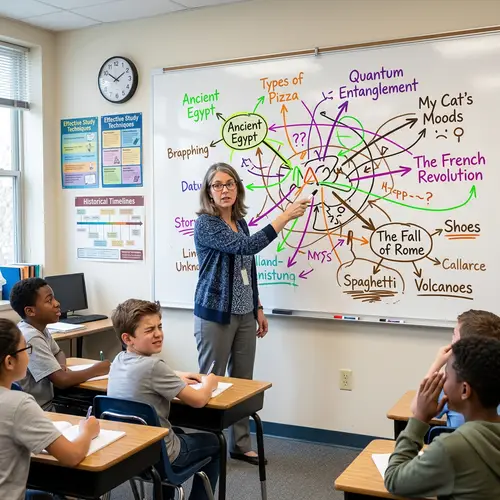 Chaotic Mind Map Example: Avoiding Mistakes in Visual Organization