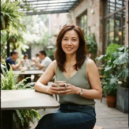 Chinese Milf in Stylish Tank Top