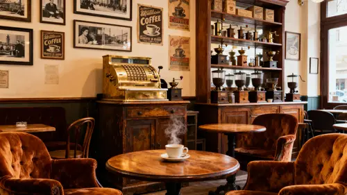 Beautiful Vintage Coffee Shop Interior Design
