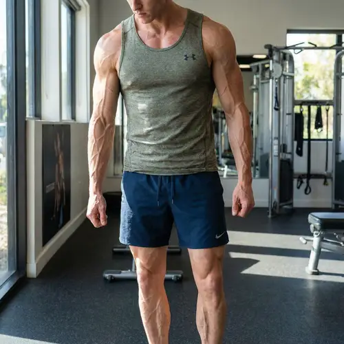8% Body Fat with Defined Veins - Fitness Guide