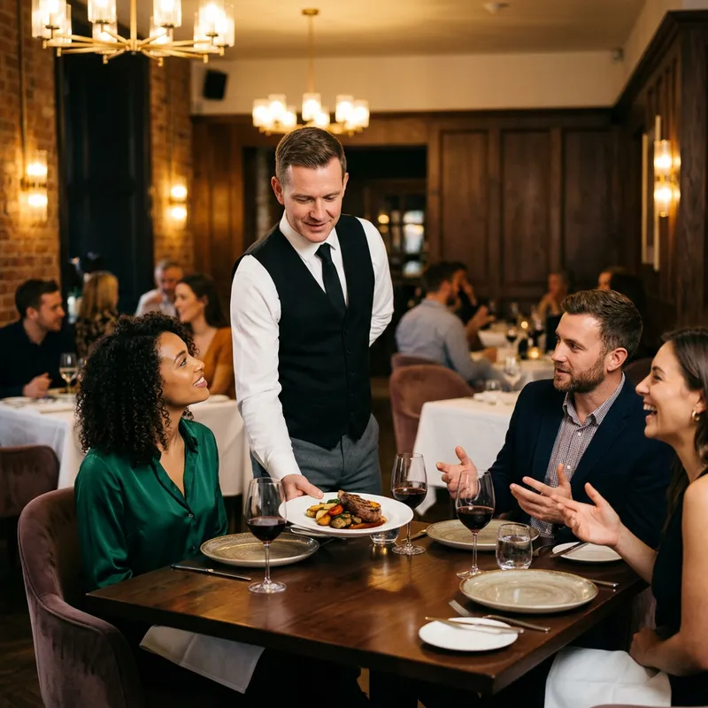 Upscale Dining Experience with Professional Service