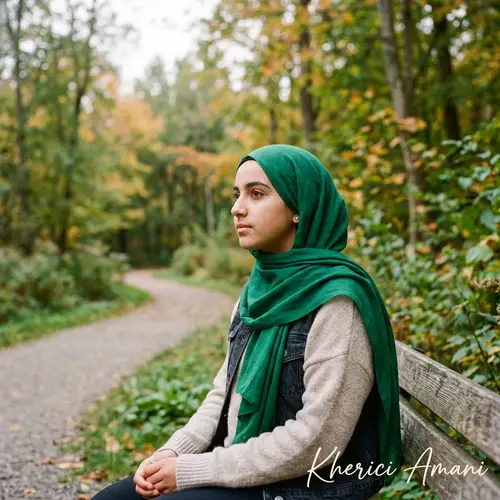 Serene Girl Wearing Hijab Kherici Amani - Nature Setting