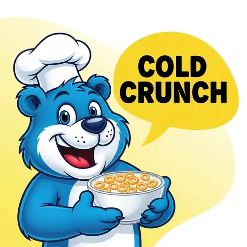 Cold Crunch Cereal Mascot Design