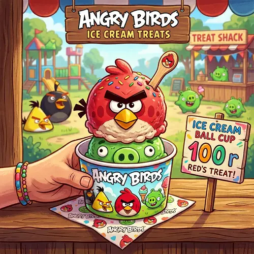 Angry Birds Ice Cream Cup for 100 R