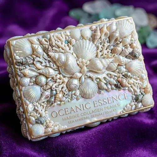 Marine-Themed Collagen Shell Packaging | Elegant Design