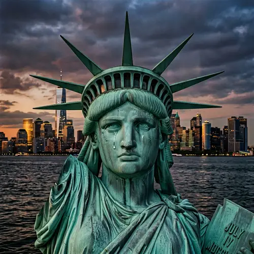 Statue of Liberty Crying: Symbol of Freedom Weeps