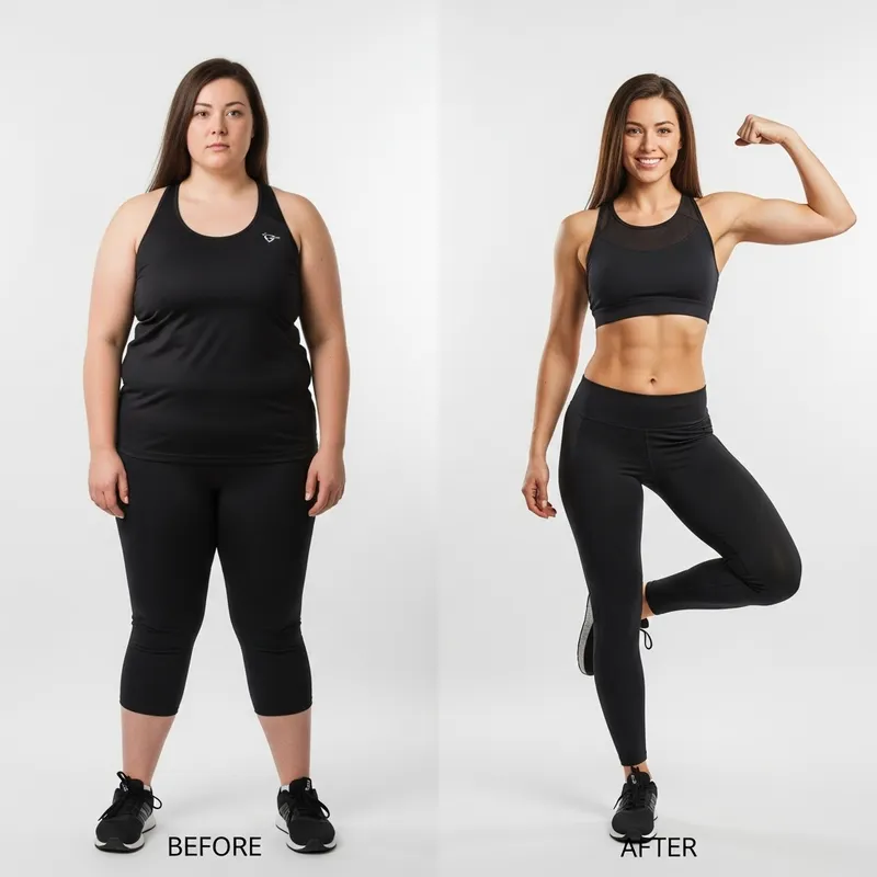 Inspiring Transformation: 5'3 Model's Weight Journey