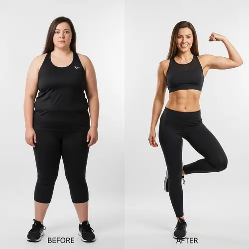 Inspiring Transformation: 5'3 Model's Weight Journey