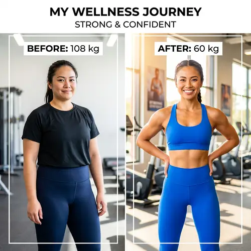 Inspiring Transformation: 5'3 Model's Weight Journey