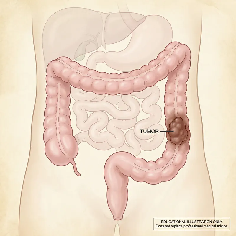 Colon Cancer: Detailed Medical Illustration