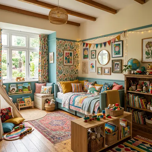 Beautiful Eclectic Kids Room Design Ideas