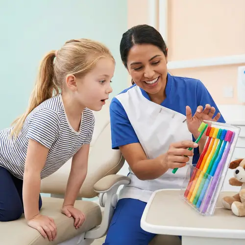 Cute Girl in Dental Clinic | Pediatric Dentist Appointment