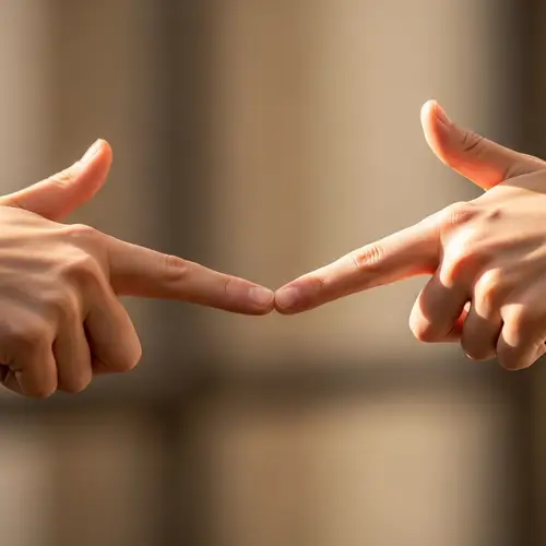 Creative Hand Gesture Art: Symbolic Connection