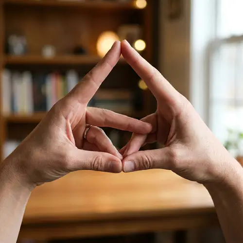 Creative Hand Gesture Art: Symbolic Connection