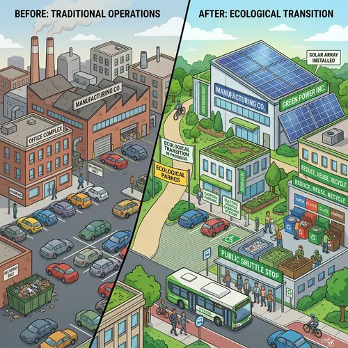 Ecological Transition for Businesses: Green Initiatives & Sustainability Efforts