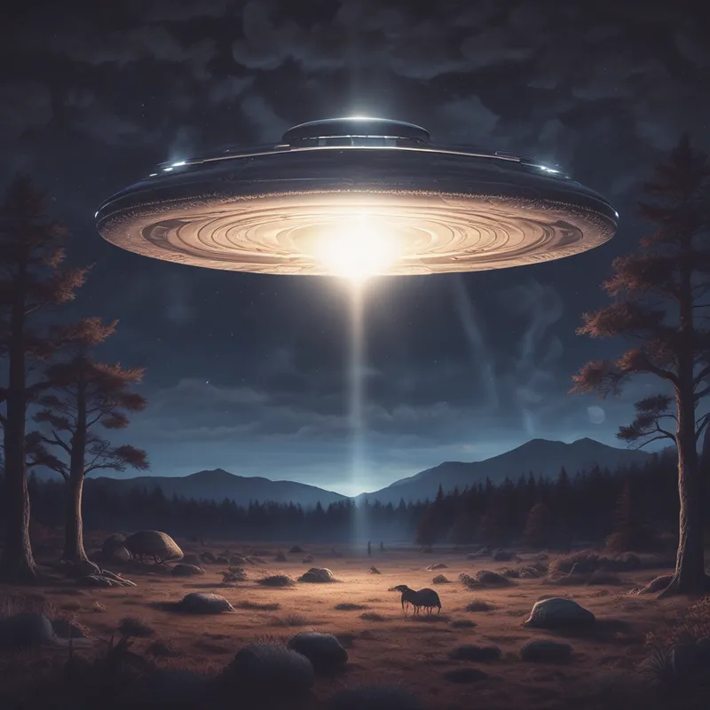 Mysterious UFO Captured in Stunning Night Sky Mysterious UFO Captured in Stunning Night Sky