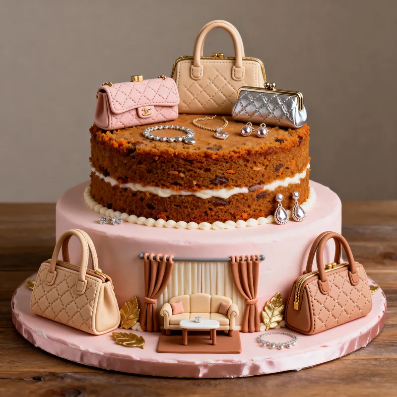 40th Birthday Cake for Women - 60 Portions