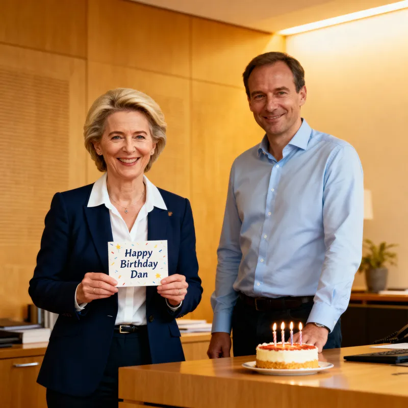 Ursula von der Leyen Celebrates Dan's Birthday