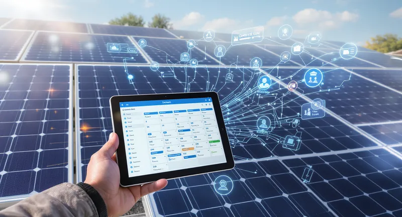 Smart Solar Panel System with Digital Connectivity Smart Solar Panel System with Digital Connectivity