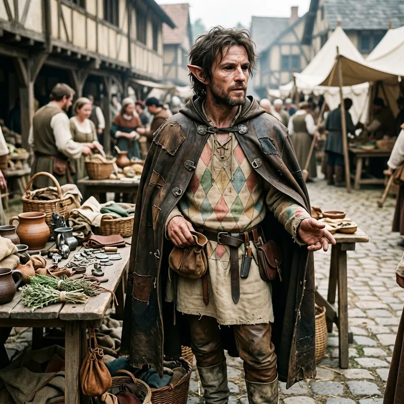Unique Elf Trader in 16th Century Costume