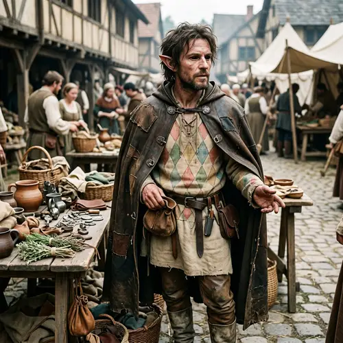 Unique Elf Trader in 16th Century Costume