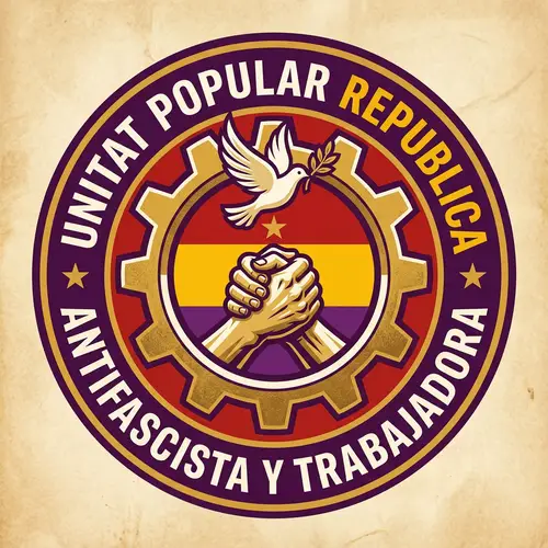 Anti-Fascist Republican Group Logo - Peace, Unity, Labour