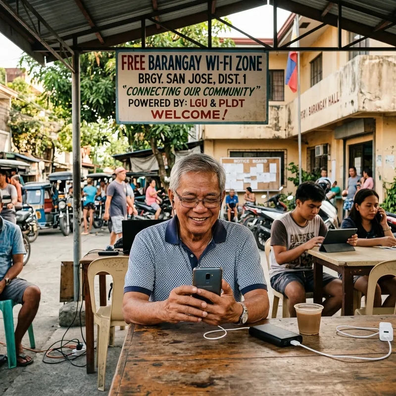 Tito Boy at the Barangay Wi-Fi - Fun and Connection Tito Boy at the Barangay Wi-Fi - Fun and Connection