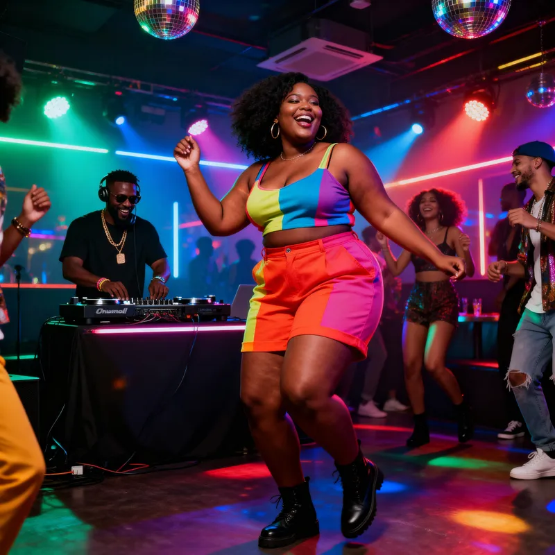 Vibrant Night Out: Dancing at the Club Vibrant Night Out: Dancing at the Club