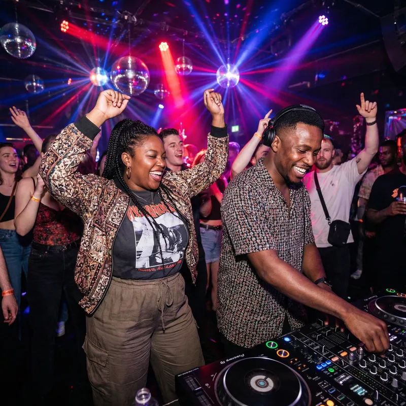 Vibrant Night Out: Dancing at the Club