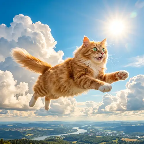 Cat Fly: Soaring Through the Sky with Style