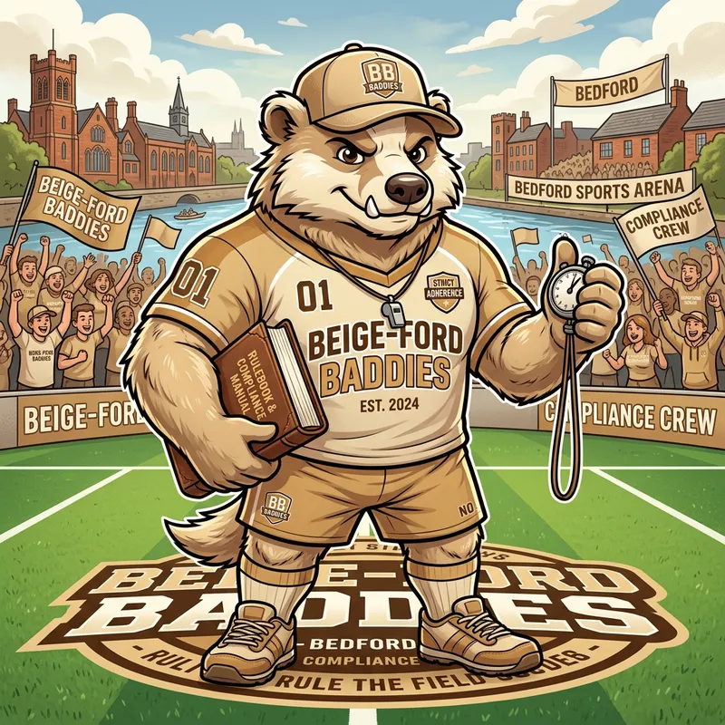 Beige-Ford Baddies Team Mascot Beige-Ford Baddies Team Mascot