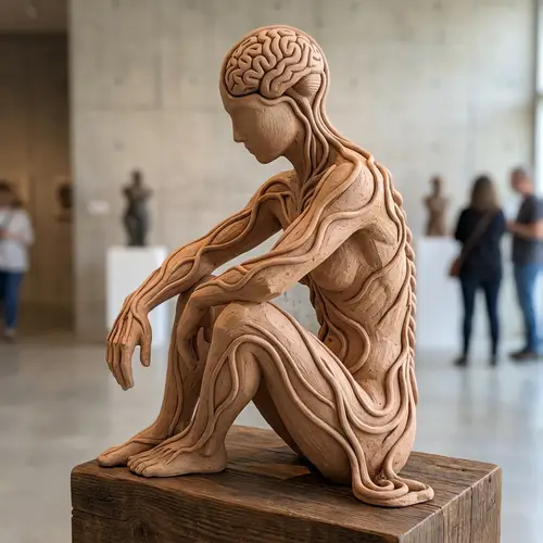 Mind-Body Connection Sculpture | Abstract Artwork
