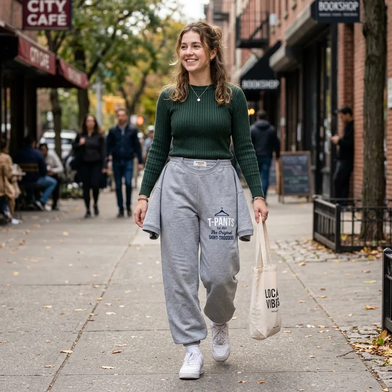 T-shirt Shaped Pants - Stylish and Innovative Fashion