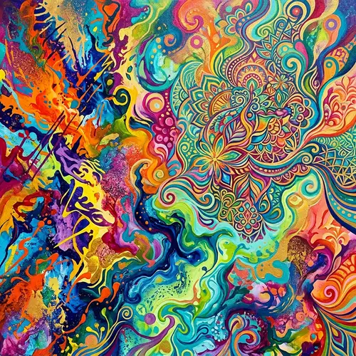 Colorful & Vibrant Abstract Patterns Display