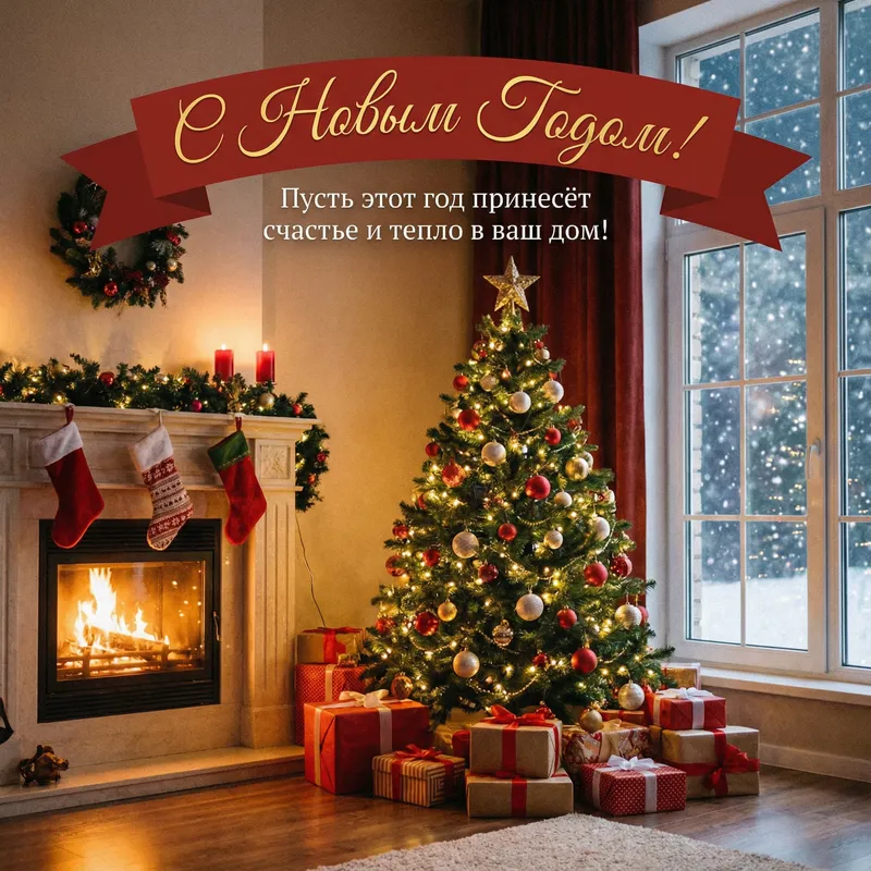 New Year Greeting Card Creation