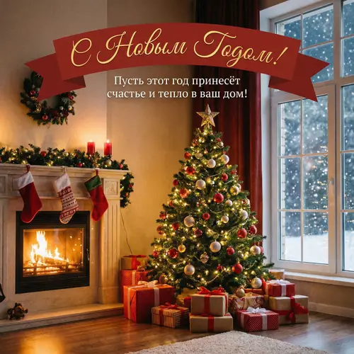 New Year Greeting Card Creation