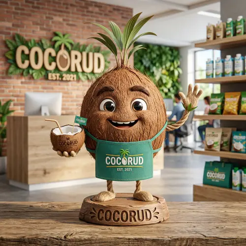 Create Your Company Mascot: Animated Coconut