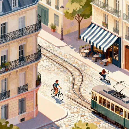Explore a Vibrant Isometric French City