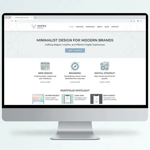 Minimalist Web Design: Clean & User-Friendly Interface