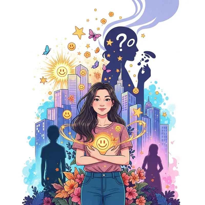 Creative Self-Esteem Illustration Creative Self-Esteem Illustration