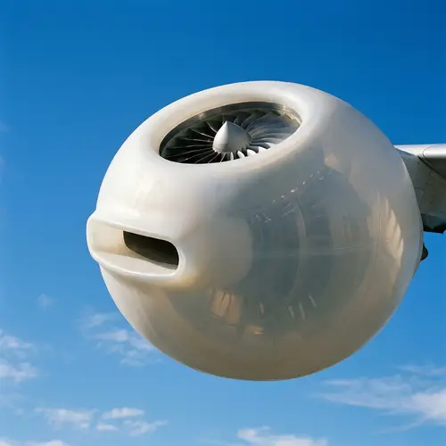 Awe-Inspiring GE9X Model Airplane Engine in Flight