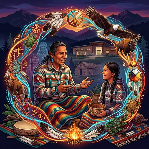 Cultural Exchange in Vibrant Colors