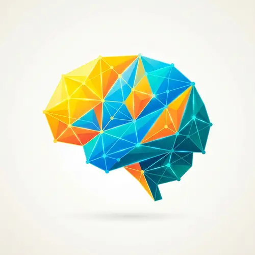 Dynamic Digital Brain Logo | AI & Innovation Artwork