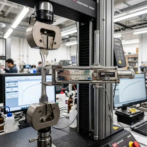 Extensometer for Precise Strain Measurement in Tensometer