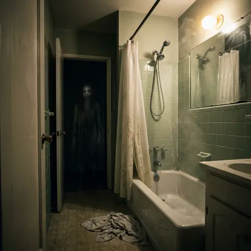 Terrifying Bathroom Encounter: Fear Awaits