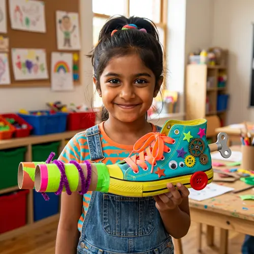 Girl with a Shoe-Gun: Fun and Imaginative Art