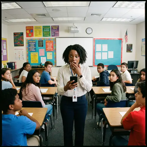 Surprise in Classroom: Teacher's Shocking Reaction Captivates Students