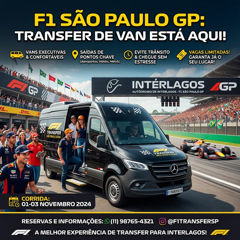 Van Transfer for F1 São Paulo - Book Now! Van Transfer for F1 São Paulo - Book Now!
