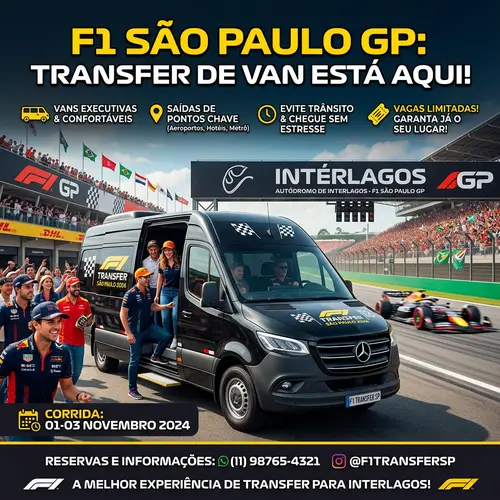 Van Transfer for F1 São Paulo - Book Now!